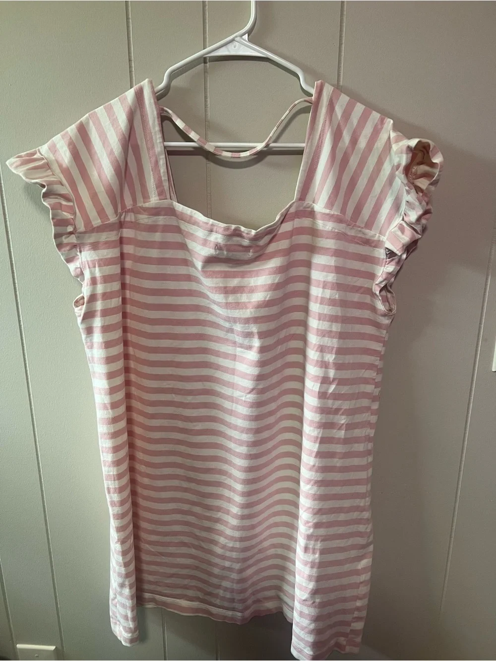 Pink & White Striped Women’s Dress - Picture 3 of 3
